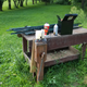 Bench bleeding in the great outdoors. I really need to finish cleaning my garage.